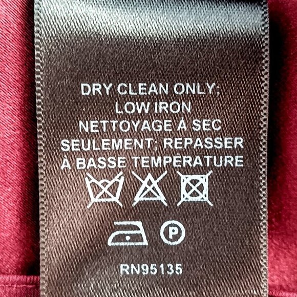 Lafayette 148 New York Burgundy Red Silk Tie Front Blouse - Picture 6 of 7